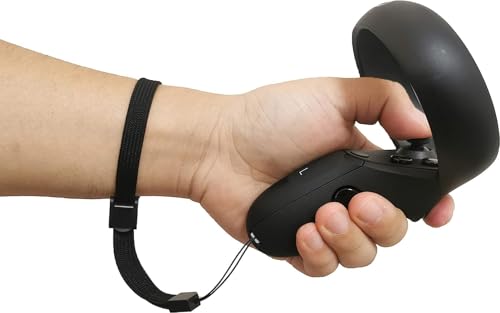 MYJK Improved Replacement Wrist Straps for Oculus Quest 1/ Rift S' Controller (Black)