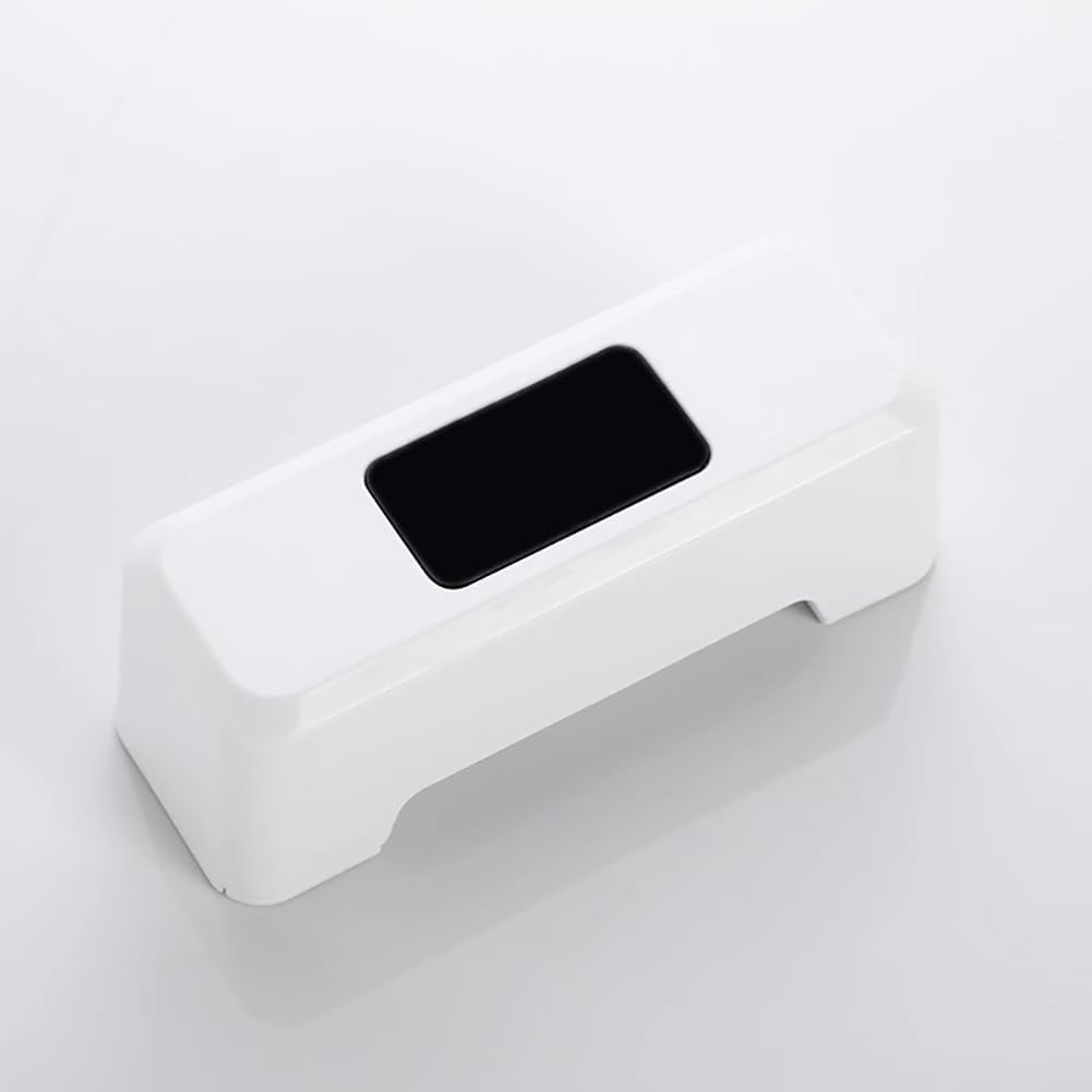 Sensor De Descarga De Inodoro Sin Toque, Sensor De Infrarrojos Recargables Fancos De Inodoro Automático USB, Inducción De 0.25S Inductores Automáticos Sin Toque De Inodoro Sin Toque,Blanca