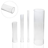Dank der sorgfältig gesägten Kanten beträgt die Zuschnittstoleranz der 1 Meter langen, runden Acrylglas-Stangen gerade einmal +/- 2mm