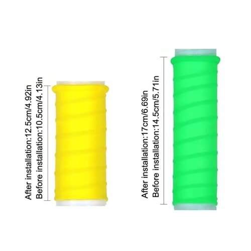 Mango de caña de pescar para deportes marinos con protector de silicona termoencogible contra agua 7