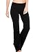 Houmous (S-XXL) Petite/Regular/Tall Length,Women's Yoga Bootleg Pants Inner Hidden Pocket Workout Pants (Black,L)