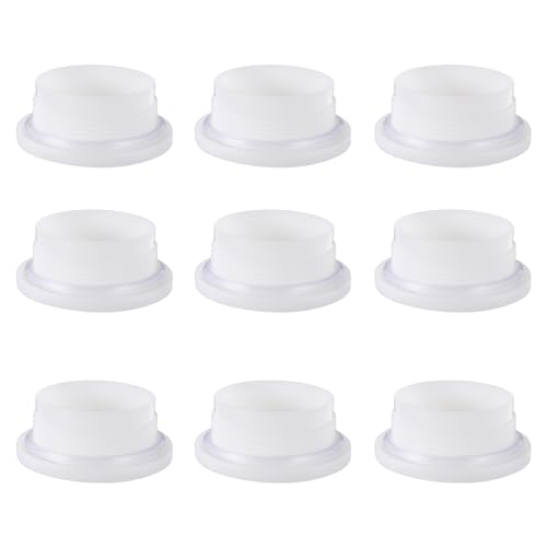 HEMOTON 10 Pcs 59mm Thread Cap Plastic Bucket Lids Thickened Anti-splash Covers for 200l Chemical and Water Buckets Industrial Drum Sealing