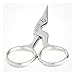 Ontaki Eyebrow Scissors for Men & Women - Modern, Silver, Ambidextrous, Carbon Steel & Stainless Steel - Eyebrow Scissor - Brow Grooming Kit