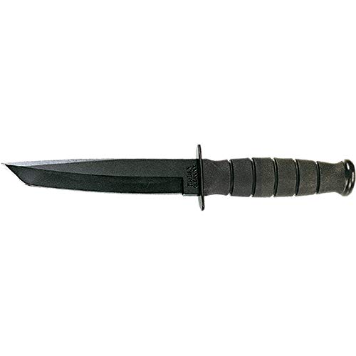 KA-BAR 4-1254CP-7 Short Fighting/Utility Knife Tanto Clampack, Black