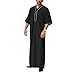 SUWBMHWE Thobe Nightshirts for Men Father's Prayer Dress Men's Muslim Robes Jubba Clothes Ritual Robe Arab Costume Set Tunics Night Gown Djellaba Arabic Nightshirt Caftans Mens Big and Tall Shirts