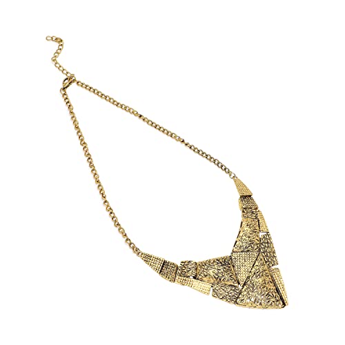 Image of SOHI Contemporary Necklace for Women and Girls, Necklace with Chain detailing for women, Statement jewellery, Fashion Jewellery for women, Imitation, ladies