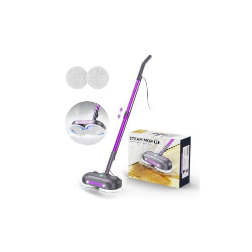 Image of Scrubbing Steam Mop with Rotating Pads for Floor Cleaning,Steam Cleaner F6