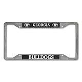 Rico Industries NCAA Georgia Bulldogs Pewter License Plate Frame 12' x 6'