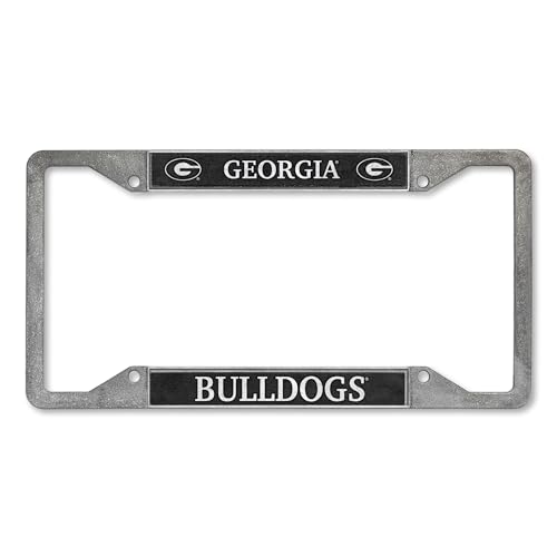 Rico Industries NCAA Georgia Bulldogs Pewter License Plate Frame 12