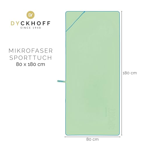 Serviette de sport en microfibres Dyckhoff menthe grand format 80x180 cm - 5