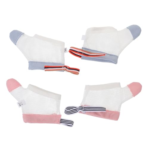 2Pairs Adjustable Thumb Gloves Thumb Guards for Boys Reusable Washable Finger Protectors for Newborns