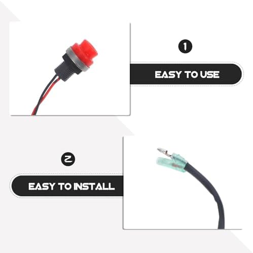 CALLARON Engine Start Button for Boat with Compact Design and PC Material Efficient Push to Start Ignition - 3