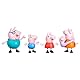 Peppa Pig Peppas fünfköpfige Familie Figurenset, Pink