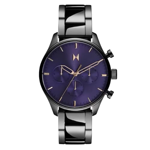 MVMT Mens Analog Purple Dial Stainless Steel Watch-28000337-D, Band Color:Gray (B0D25M1Z45) Amazon Price History, Amazon Price Tracker
