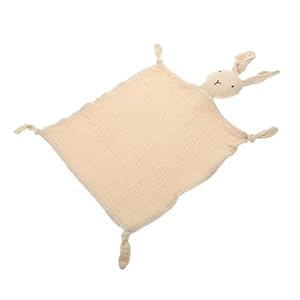 NULYLU Beige Hasen Kuscheltuch Einschlafhilfe
