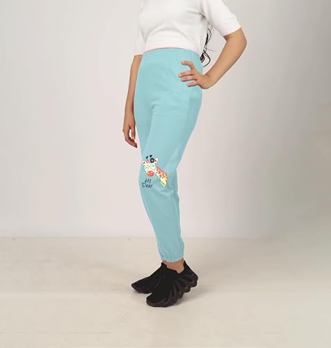 Image of SHODOX Girls Cotton Blend Printed Regular fit Track Pants (Pack of 3)