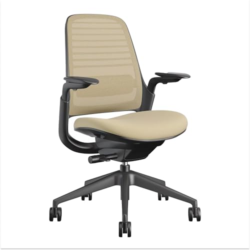 Image of Steelcase Series 1 Ergonomic Office Chair, Carpet Floors, Malt