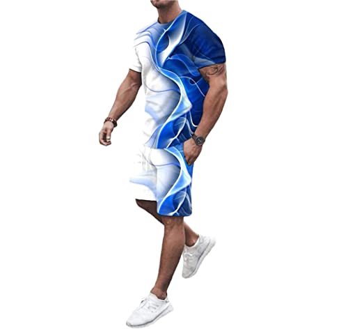 Short décontracté et t-shirt homme pour rester au frais avec style en été taille XL