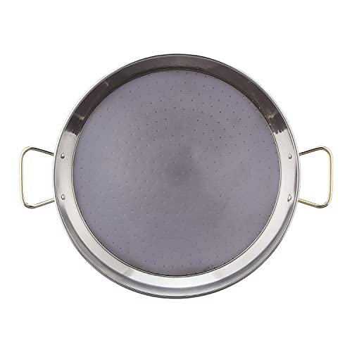 Garcima SS-16GLD-CAN 16-Inch Stainless Steel Paella Pan cover
