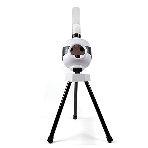 Guaopom 110v Automatic Badminton Serve Machine, Badminton Training Machine Indoor and Outdoor Badminton Serve Machine, Adjustable Badminton Launcher for Beginners Children Practitioners