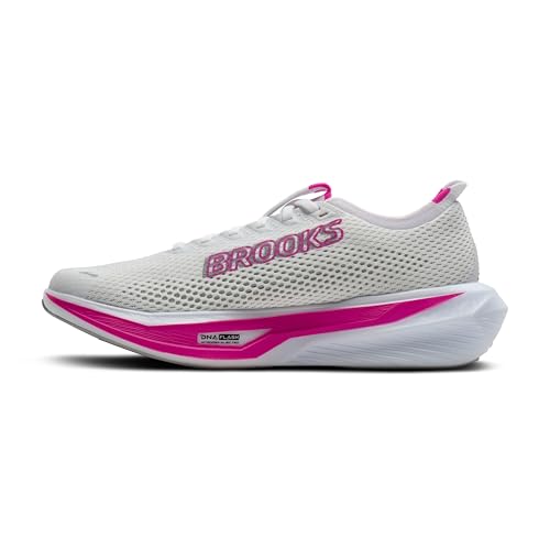 Brooks, Women, Hyperion 3, White/Luminary/Cyber Pink, 6, Medium - image 5