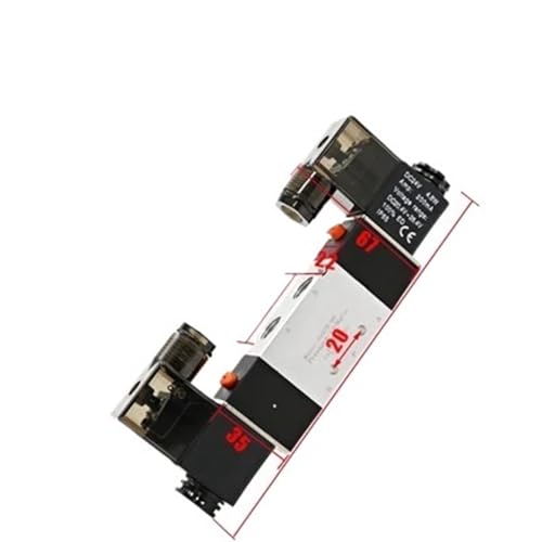 Électrovanne pneumatique 4V220-08 à double bobine 1/4" robuste
