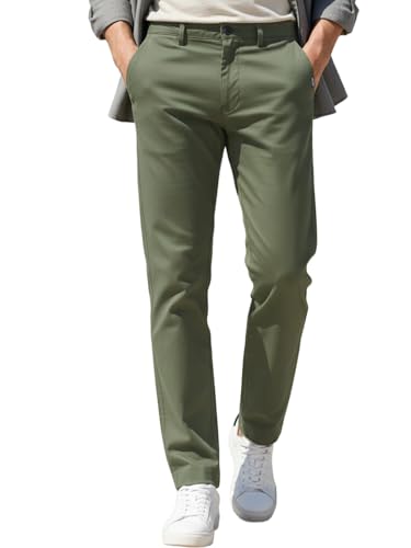 Image of Urbano Fashion Men's Regular Fit Mid Rise Cotton Casual Chinos Trousers Stretch