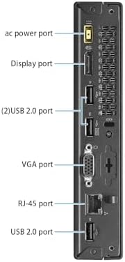 Lenovo ThinkCentre M73 Mini Desktop Computer PC, Intel Core i5-4570, 8GB RAM, 120GB SSD, WiFi, Bluetooth, US QWERTY Keyboard, Windows 11 Pro (Refurbished) - View 7