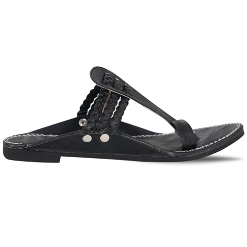 Image of DFR Ethnic Sandals For Boys Men, Comfortable Men's Rajasthani Slipper Chappals