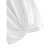 MakeMeChic-Womens-Summer-Crop-Top-Solid-Short-Sleeve-Twist-Front-Tee-T-Shirt MakeMeChic Women's Summer Crop Top Solid Short Sleeve Twist Front Tee T-Shirt A-White M