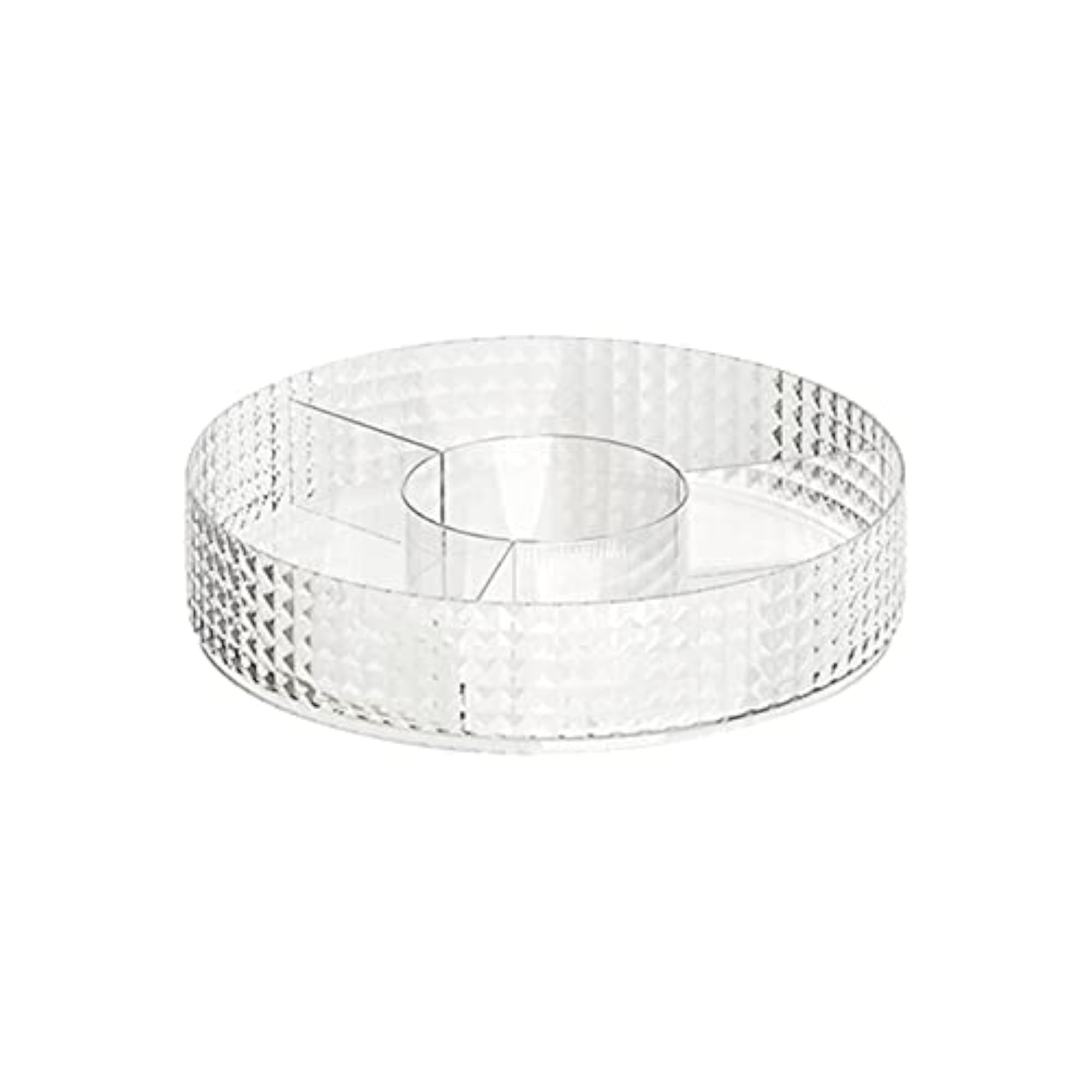 Countertop Turntable Cosmetic Storage Box, Transparent