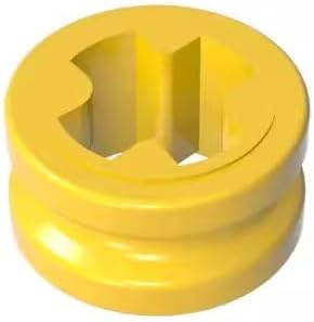 Gobricks 32123 Technic Bush 1/2 Smooth With Axle Hole Reduced, 50 pcs | Yellow. Compatible with LEGO bricks. MOC components for major building brands, consistent color matching. GDS-616.
