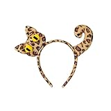 Cats Animal Outfit Kitten Tail Headband Ribbon Choker Skirt Face Sticker Halloween Animal Costume for Women Girl Cosplay