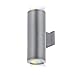 WAC Lighting DS-WD05-FB-CC-GH Tube Architectural 5" LED Color Changing Light Towards Wall Flood Beam, Double, Graphite