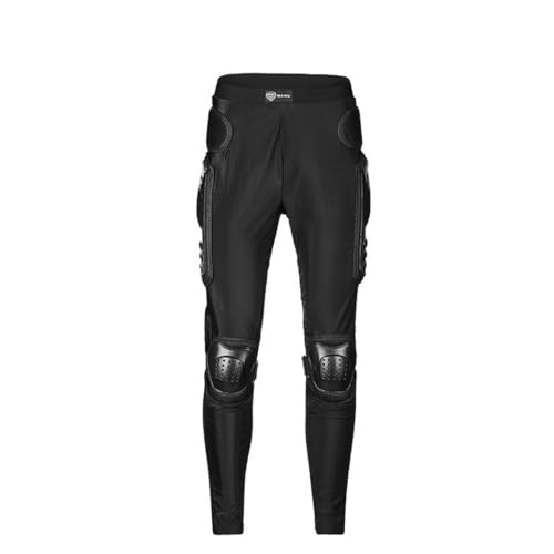 Baymate Unisex Pantalones de Ciclismo Transpirable Motos Ropa Protectora Adulto con Rodilleras Engranaje Protector de Motocross (Negro,M)
