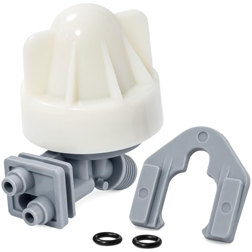 Upgraded 7187065 Water Softener Nozzle & Venturi Assembly Kit - Compatible with GE Whirlpool Kenmore - Replaces WS15X10027 7253808 7214969 7165704 Durable PA66-GF30 Includes Seals & Clip
