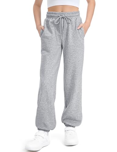 BOOPH Girls Fleece Sweatpants Kids Winter Sweat Pants Athletic Joggers Clothes for Teen Girls