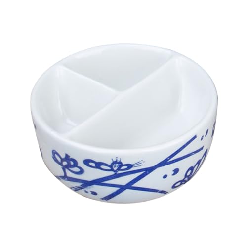 KONTONTY Painting Mixing Tray Ceramic Palette Porcelain Divider Ink Dish Pallet