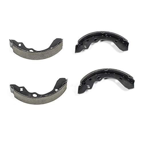 Image of PowerStop Rear Parking Brake Shoes for Ford Escort 1991-96 |Mazda 323 1992-94 |MX-3 1992-95 |Protege 1992-98 |Mercury Tracer 1991-96 - Brake Shoe Replacement, B659