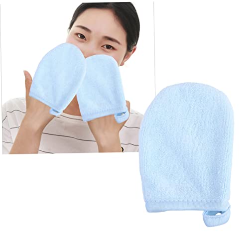 FRCOLOR 3Pcs Luvas De Esfoliação Corporal Luvas De Spa Microfibra Removedor De Maquiagem Panos De Ro