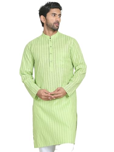 Image of Jompers Men's Cotton Striped Kurtas