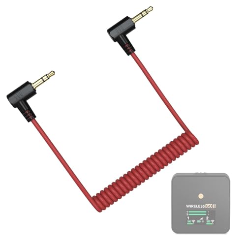 Zosvoses Cable de micrófono TRS a TRS de 3,5 mm compatible con Canon, Nikon y otras cámaras para Rode VideoMicro, Wireless GO II, Movo, GoPro Pro con micrófono y otros micrófonos externos