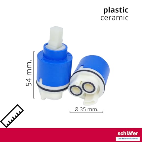 Cartucho de repuesto mezclador universal K-35D cerámico monomando convencional Schläfer 480068 4