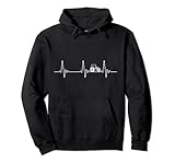 Landwirt Traktor Herzschlag Bauer Trecker Bauernhof EKG Herz Pullover Hoodie