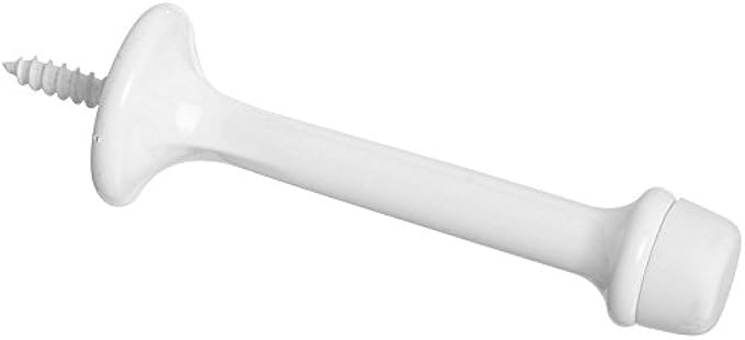 National Hardware N248-419 V236 Rigid Door Stops in White, 2 pack,3 Inch
