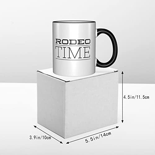 Rodeo - Taza de café Rodeo Time - Cowboy Cowgirl Bronc Riding Bull Rider Atracción Hobby Saddle Boot Horse Competition… - Imagen 7
