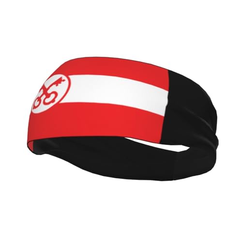 Leiden Flag Sports Sweatband for Running, Yoga, Gym, Tennis