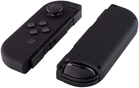 eXtremeRate Soft Touch Grip Czarny Joycon Handheld Controller Housing z Pełnym Zestawem Przycisków, DIY Wymiany Shell Case dla Nintendo Switch & Switch OLED Model Joy-Con Console Shell Nie Jest Wliczona W Cenę