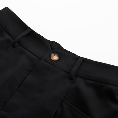 Belle Poque Women's Business Casual Pants High Waisted Wide Leg Work Pants for Women with Pockets3