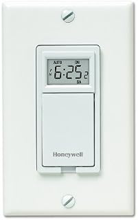 Honeywell RPLS530A 7-Day Programmable Timer Switch, White (Requires 40 W minimum)